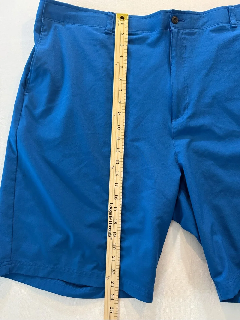 Hogan Royal Blue Men’s Flat-Front Shorts